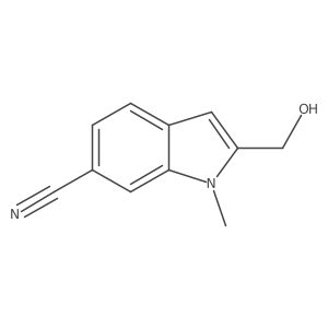 2-(Hydroxymethyl)-1-methyl-1H-indole-6-carbonitrile Structure