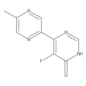 5-Fluoro-6-(5-methylpyrazin-2-yl)-3,4-dihydropyrimidin-4-one Structure