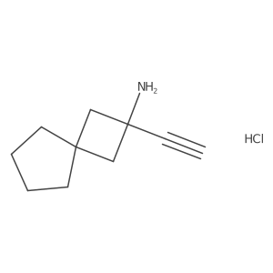 2-Ethynylspiro[3.4]octan-2-amine;hydrochloride Structure