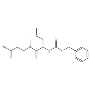 3-(2-{[(benzyloxy)carbonyl]amino}-N-methyl-3-(methylsulfanyl)propanamido)propanoic acid Structure
