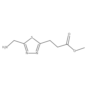 Methyl 3-[5-(aminomethyl)-1,3,4-thiadiazol-2-yl]propanoate Structure