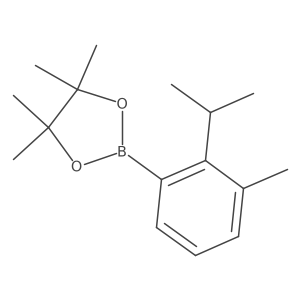 2-(2-Isopropyl-3-methylphenyl)-4,4,5,5-tetramethyl-1,3,2-dioxaborolane结构式