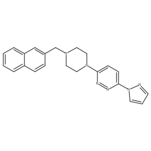3-{4-[(naphthalen-2-yl)methyl]piperazin-1-yl}-6-(1H-pyrazol-1-yl)pyridazine Structure