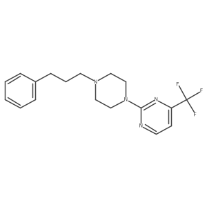 2-[4-(3-Phenylpropyl)piperazin-1-yl]-4-(trifluoromethyl)pyrimidine Structure
