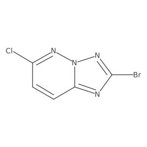 2-Bromo-6-chloro-[1,2,4]triazolo[1,5-b]pyridazine结构式