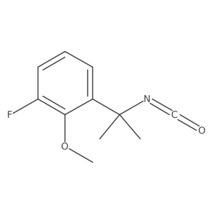 1-Fluoro-3-(2-isocyanatopropan-2-yl)-2-methoxybenzene结构式