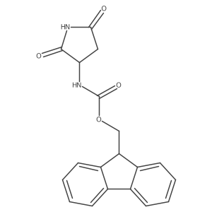 9H-fluoren-9-ylmethyl N-[(3S)-2,5-dioxopyrrolidin-3-yl]carbamate Structure