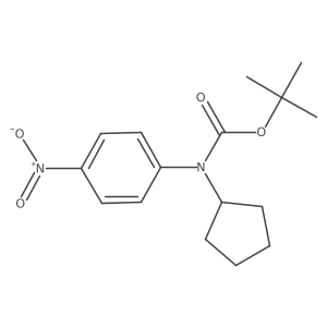 tert-butyl N-cyclopentyl-N-(4-nitrophenyl)carbamate Structure