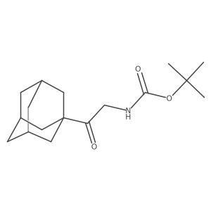 tert-butyl N-[2-(adamantan-1-yl)-2-oxoethyl]carbamate结构式