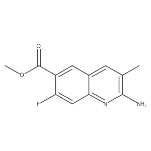 Methyl 2-amino-7-fluoro-3-methylquinoline-6-carboxylate Structure
