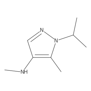 N,5-dimethyl-1-(propan-2-yl)-1H-pyrazol-4-amine结构式