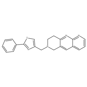 2-phenyl-4-({6H,7H,8H,9H-pyrido[2,3-b]1,6-naphthyridin-7-yl}methyl)-1,3-thiazole结构式