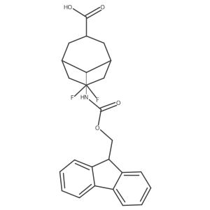 9-({[(9H-fluoren-9-yl)methoxy]carbonyl}amino)-7,7-difluorobicyclo[3.3.1]nonane-3-carboxylic acid Structure