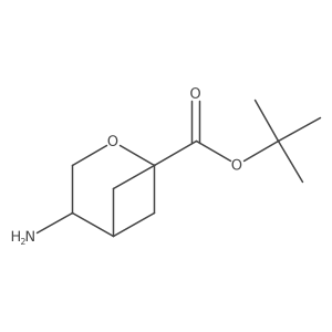 Tert-butyl 4-amino-2-oxabicyclo[3.1.1]heptane-1-carboxylate结构式