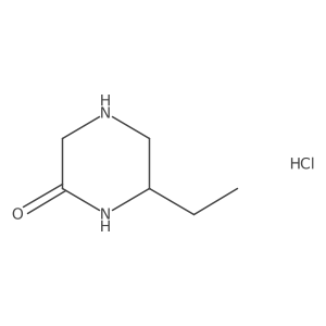 6-Ethylpiperazin-2-one hydrochloride结构式