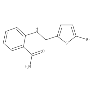 2-{[(5-Bromothiophen-2-yl)methyl]amino}benzamide结构式