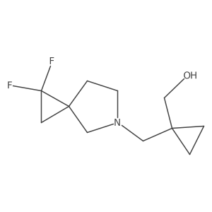(1-((1,1-Difluoro-5-azaspiro[2.4]heptan-5-yl)methyl)cyclopropyl)methanol结构式