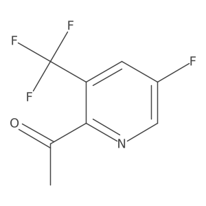 1-(5-Fluoro-3-(trifluoromethyl)pyridin-2-yl)ethan-1-one结构式
