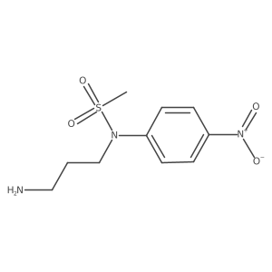 N-(3-aminopropyl)-N-(4-nitrophenyl)methanesulfonamide结构式