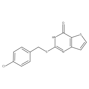2-[(4-Chlorobenzyl)sulfanyl]thieno[3,2-d]pyrimidin-4-ol结构式