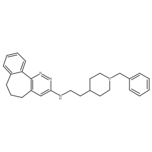 N-[2-(1-benzylpiperidin-4-yl)ethyl]-3,4-diazatricyclo[9.4.0.02,7]pentadeca-1(15),2,4,6,11,13-hexaen-5-amine结构式