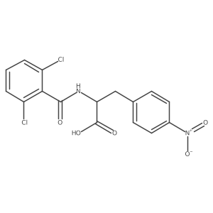 N-(2,6-Dichlorobenzoyl)-4-nitro-L-phenylalanine结构式