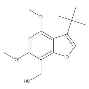 (3-Tert-butyl-4,6-dimethoxy-1-benzofuran-7-yl)methanol Structure