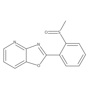 2-(2-Methylsulfinylphenyl)oxazolo[4,5-b]pyridine结构式