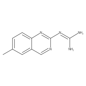 N-(6-Methyl-2-quinazolinyl)guanidine结构式