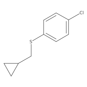 1-Chloro-4-[(cyclopropylmethyl)sulfanyl]benzene Structure