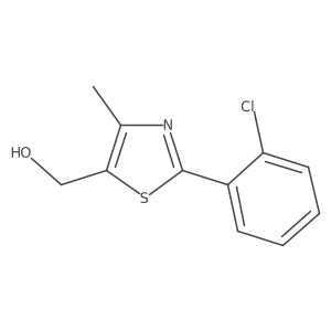 (2-(2-Chloro-phenyl)-4-methyl-thiazol-5-yl]-methanol结构式