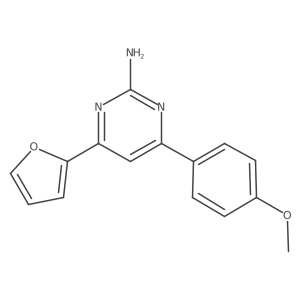 4-(Furan-2-yl)-6-(4-methoxyphenyl)pyrimidin-2-amine Structure