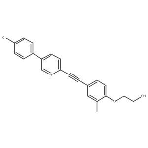 2-{4-[5-(4-Chlorophenyl)pyridin-2-ylethynyl]-2-methylphenoxy}ethanol结构式