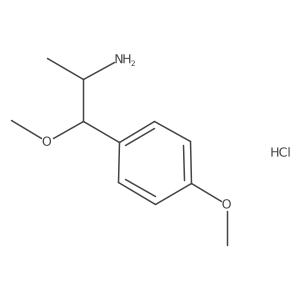 1-Methoxy-1-(4-methoxyphenyl)propan-2-amine hydrochloride结构式
