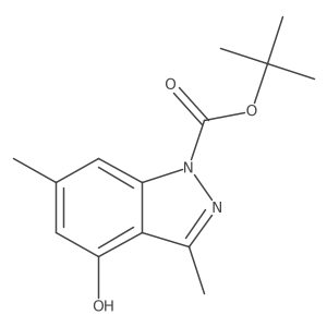 4-Hydroxy-3,6-dimethyl-1h-indazole-1-carboxylic acid 1,1-dimethylethyl ester Structure