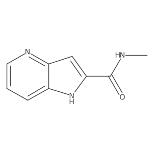 N-methyl-1h-pyrrolo[3,2-b]pyridine-2-carboxamide结构式