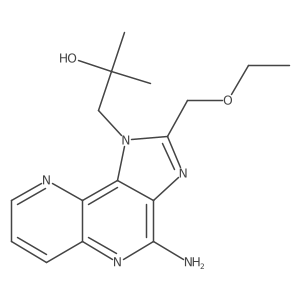 1-[4-amino-2-(ethoxymethyl)-1H-imidazo[4,5-c][1,5]naphthyridin-1-yl]-2-methylpropan-2-ol Structure