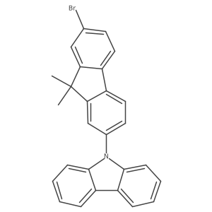 9-(7-Bromo-9,9-dimethyl-9H-fluoren-2-yl)-9H-carbazole Structure