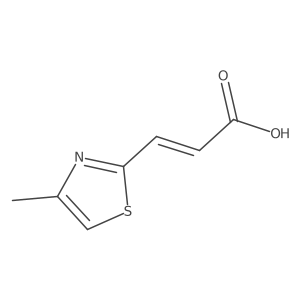 3-(4-Methyl-1,3-thiazol-2-yl)prop-2-enoic acid Structure