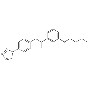 4-(1H-tetrazol-1-yl)phenyl 3-butoxybenzoate Structure