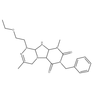 7-benzyl-1-(2-ethoxyethyl)-3,9-dimethyl-1H,4H,6H,7H,8H,9H-[1,2,4]triazino[4,3-g]purine-6,8-dione Structure