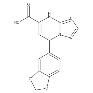 7-(1,3-Benzodioxol-5-yl)-4,7-dihydro[1,2,4]triazolo[1,5-a]pyrimidine-5-carboxylic acid Structure