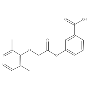 3-{[(2,6-Dimethylphenoxy)acetyl]oxy}benzoic acid Structure