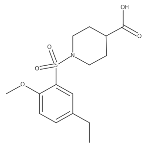 1-(5-Ethyl-2-methoxybenzenesulfonyl)piperidine-4-carboxylic acid Structure