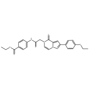 ethyl 4-({[2-(4-ethoxyphenyl)-4-oxopyrazolo[1,5-a]pyrazin-5(4H)-yl]acetyl}amino)benzoate Structure