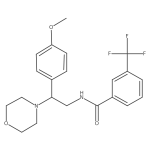 N-(2-(4-methoxyphenyl)-2-morpholinoethyl)-3-(trifluoromethyl)benzamide结构式