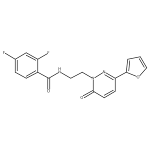 2,4-difluoro-N-(2-(3-(furan-2-yl)-6-oxopyridazin-1(6H)-yl)ethyl)benzamide Structure