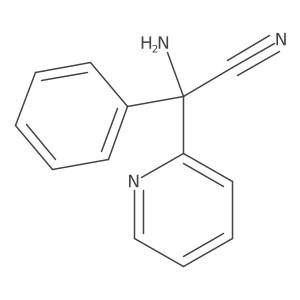 2-Amino-2-phenyl-2-(pyridin-2-yl)acetonitrile结构式