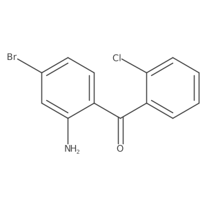(2-Amino-4-bromophenyl)(2-chlorophenyl)methanone结构式