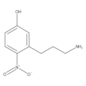 3-(3-Aminopropyl)-4-nitrophenol结构式